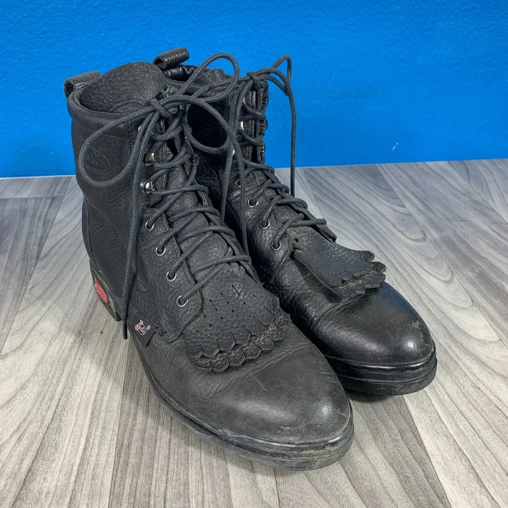 Justin Black Boots Style 905 Mens Size 9 D Chukka Classic